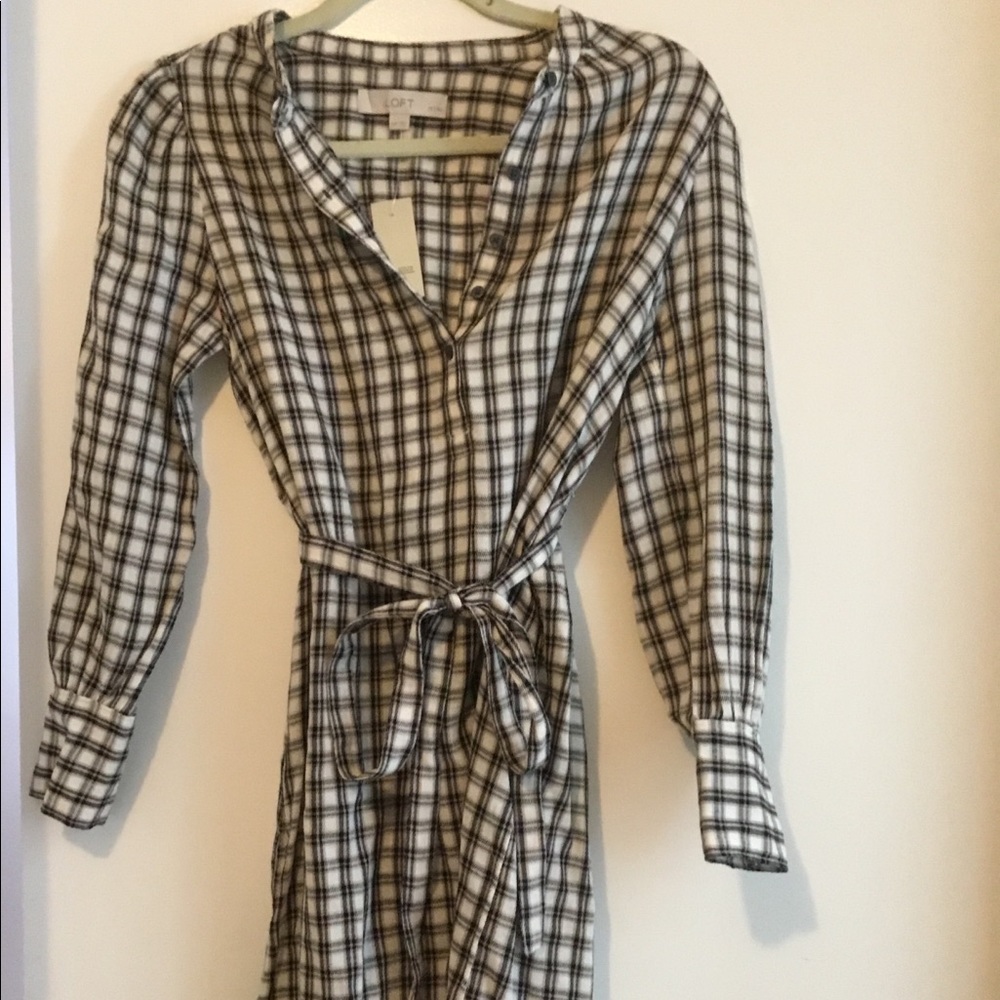 Loft Plaid Dress